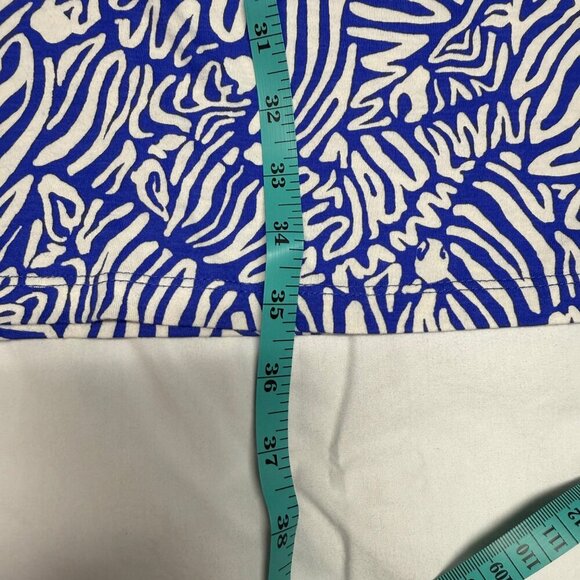 Lilly Pulitzer Rosen T-Shirt Dress Martinique Blue Zee Bebe, Size XL, EUC!!!! - Picture 10 of 11